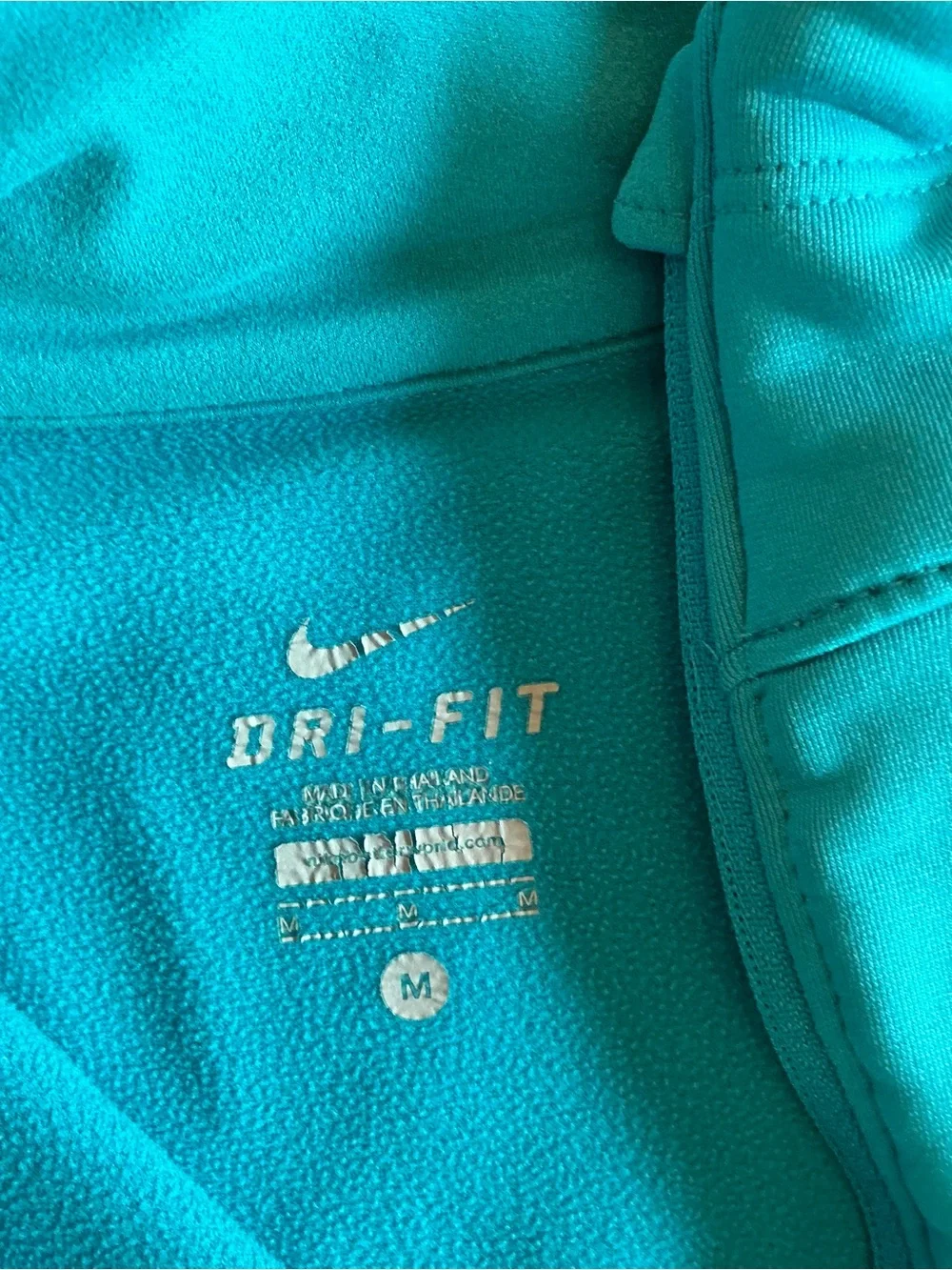 Nike Teal Blue Dri-FIT Half-Zip Pullover